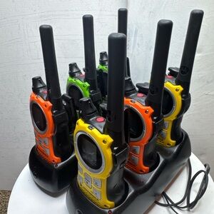 Motorola Colorful Walkie Talkies with Charging Dock